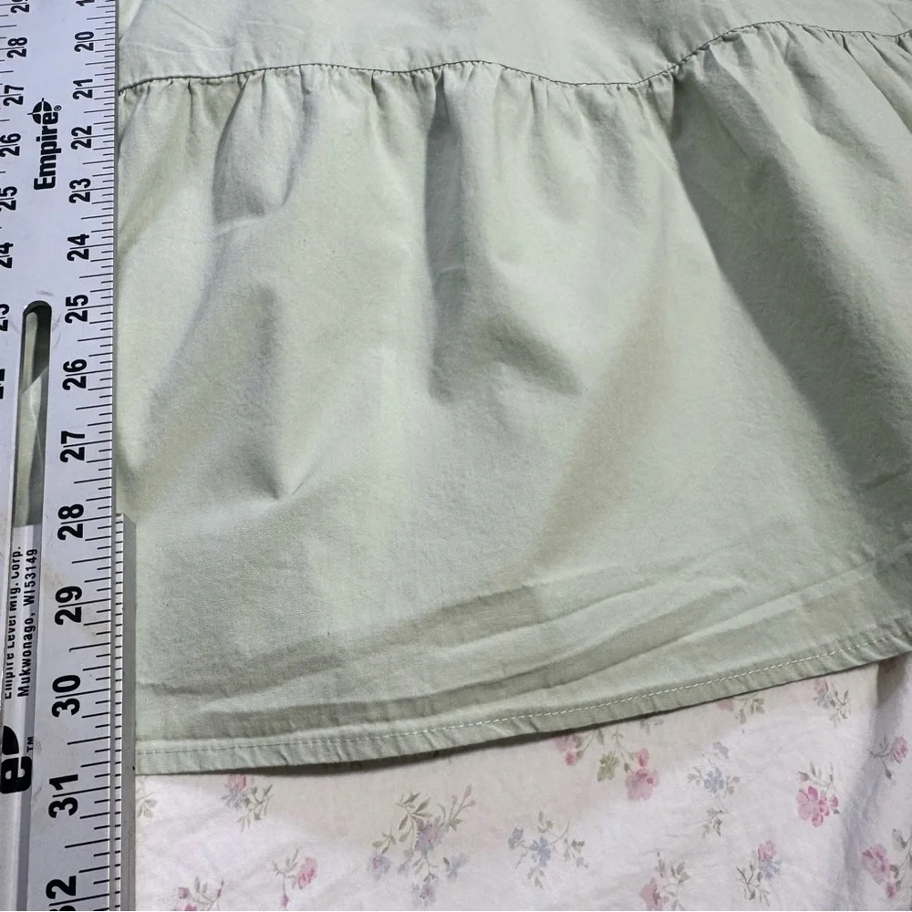 Derek Heart Mint Green Tiered Sundress Medium Cotton Sleeveless Mini Cottagecore